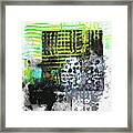 Green Lace Framed Print