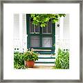 Green Screen Doors With Radiance Framed Print
