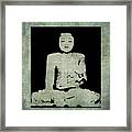 Green Tranquil Buddha Framed Print