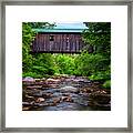 Grist Mill Covered Bridge Framed Print