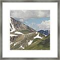 Grizzly And Anderson Peaks Panorama Framed Print