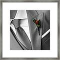 Groom And Corsage Framed Print