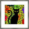 Groovy Cat Framed Print