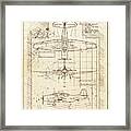 Grumman Avenger Vintage Drawing Framed Print