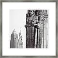 Guardians Of Traffic In Cleveland Framed Print