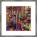Guitar Shop Framed Print