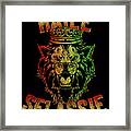 Haile Selassie Rastafari Reggae Framed Print