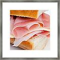 Ham And Cheese Sandwich Framed Print