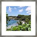Hamoa Beach Maui Hawaii Framed Print