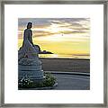Hampton Beach New Hampshire Sunrise Statue Framed Print