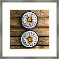 Hand Painted Sourdough Daisy Duo 1 Framed Print