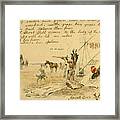 Hand Written Letter To Short Bull From Charles Russell Framed Print