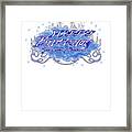 Happy Birthday January Born Blue For Blys Framed Print