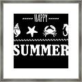 Happy Summer Framed Print