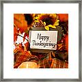 Happy Thanksgiving Still Life Framed Print