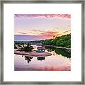 Harbor Cottage At Daybreak Framed Print
