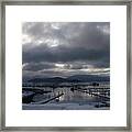 Harbor In Hibernation Framed Print