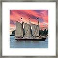 Tenants Harbor Sunset, Maine Framed Print