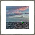 Harkers Island Sunset On Friday The 13th Framed Print