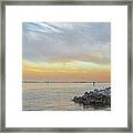 Harkers Island Sunset Over Core Sound Framed Print