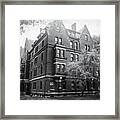 Harvard Yard Cambridge Massachusetts Black And White Framed Print