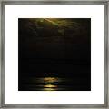 Harvest Moon Reflections Framed Print