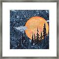 Harvest Moon - The Forest Framed Print