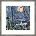 Harvest Moon - The Lakes Framed Print