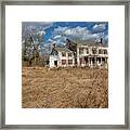 Haunted Farm House Framed Print