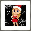 Have A Sparkly Christmas Girls Framed Print