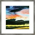 Hawaii Muli Colored Sunset Framed Print