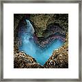 Hawaiian Heart Rock Framed Print