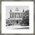 Hay House In Snow, 1982 Framed Print