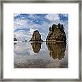 Haystacks At 2nd Beach In La Push Framed Print