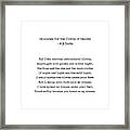 He Wishes For The Cloths Of Heaven - William Butler Yeats Poem - Typewriter Print - Literature Framed Print
