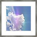 Heart Cloud Colorado Framed Print