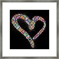 Heart For Women And Girls Happy Valentine's Day Framed Print