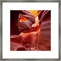 Heart Of Antelope Canyon Framed Print
