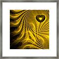Heart Of Gold Framed Print