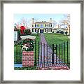 Hedge House Holiday Season Framed Print