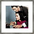 Hedy Lamarr And James Stewart Framed Print
