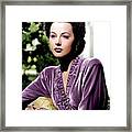 Hedy Lamarr Portrait Framed Print