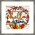 Hello Autumn Framed Print