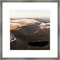 Helvellyn And Striding Edge Aerial Lake District Framed Print