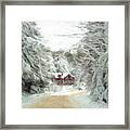 Herb Waters Home In The Woods Framed Print