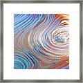 Here And There - Colorful Abstract Contemporary Acrylic Painting Framed Print