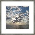 Hiding In The Sky Cotton Framed Print