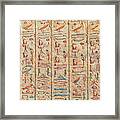 Hieroglyphs Framed Print