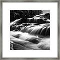 High Cascade At Nawadaha Falls Framed Print