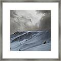 High Mountain Cross Country Skiing Framed Print